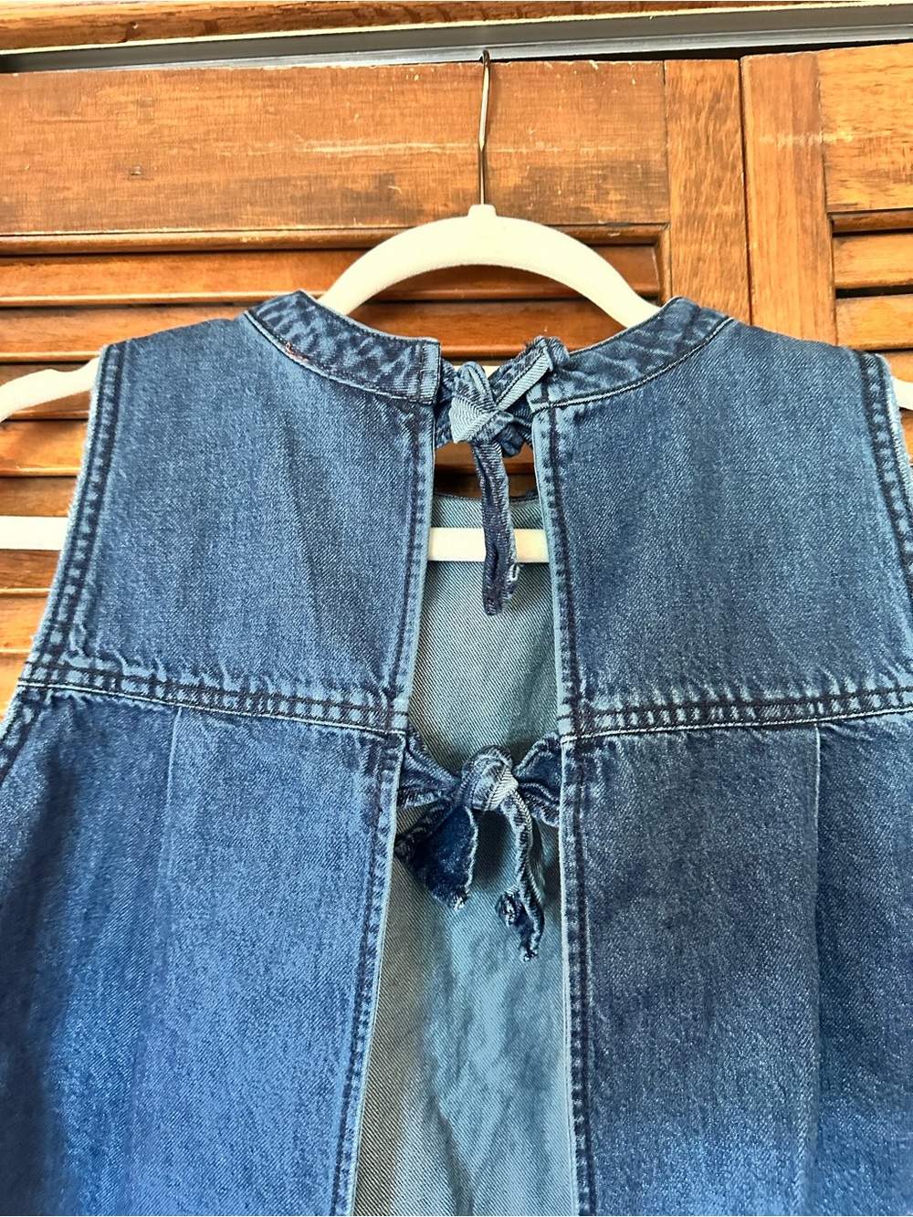 Pilcro for Anthropologie Denim Tie Back Crop Top size medium - Picture 10 of 12